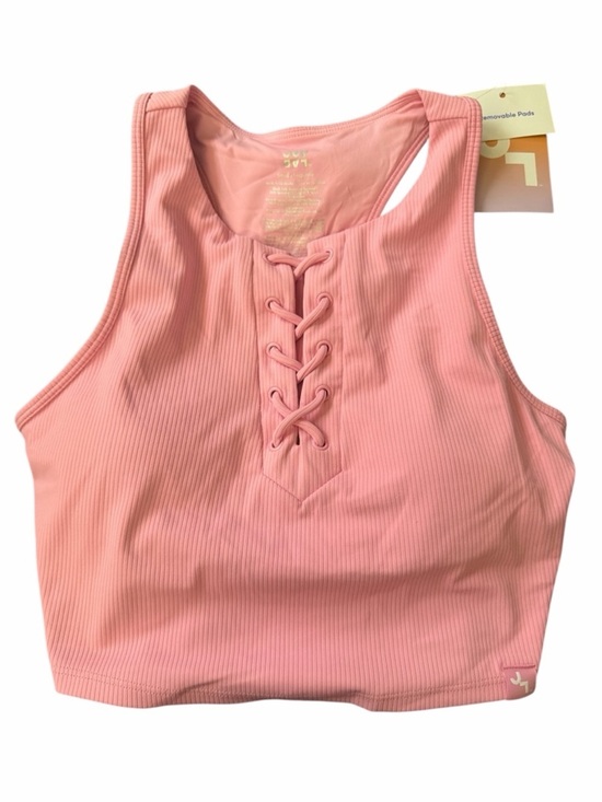 JoyLab Other - JoyLab Bubblegum Pink Lace-Up Ribbed Crop Tank NWT